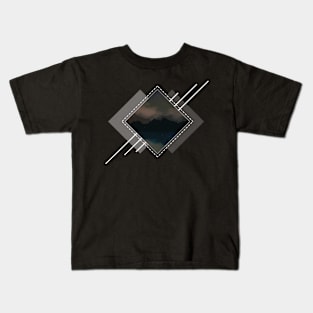 mountain geometry Kids T-Shirt